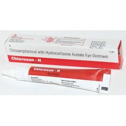 CHLOROSUN H - Chloramphenicol 1% + Hydrocortisone 0.5% Eye Ointment